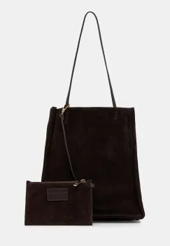 Answear.LAB geanta pentru femei, din piele intoarsa imagine