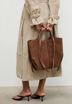 Answear.LAB geanta shopper de dama din piele imagine