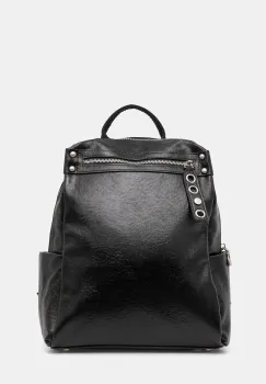 Answear.LAB ghiozdan de piele culoarea negru, mic, neted imagine