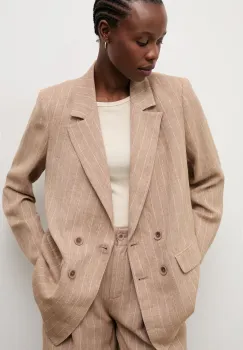 Answear.LAB Sacou cu doua randuri de nasturi de dama cu amestec de in imagine