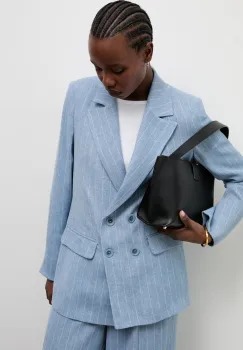 Answear.LAB sacou cu doua randuri de nasturi de dama cu amestec de in imagine