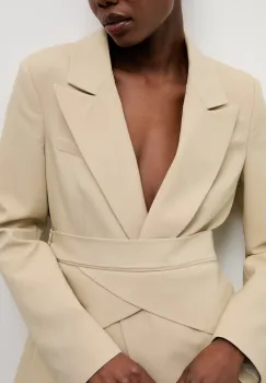 Answear.LAB sacou de costum pentru femei, cu vascoza imagine