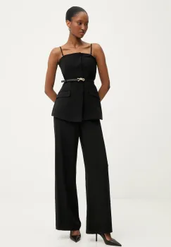 Answear.LAB salopeta culoarea negru, cold shoulder imagine