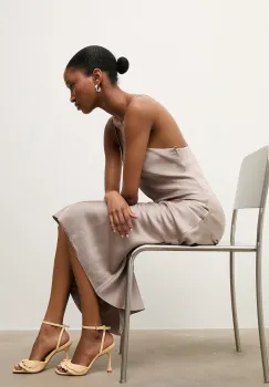 Answear.LAB sandale cu toc cui din piele imagine