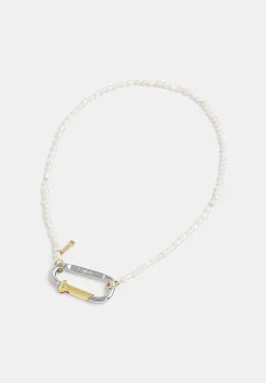 Aries colier Mini Carabiner Pearl Necklace imagine