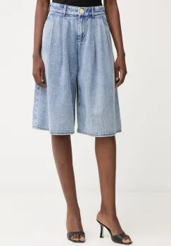 Armani Exchange bermude pentru femei, din denim imagine