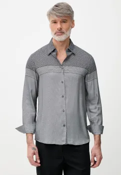 Armani Exchange Camasa barbateasca din vascoza imagine