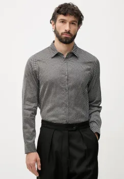 Armani Exchange camasa barbati din bumbac imagine