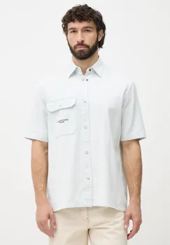 Armani Exchange camasa pentru barbati, din bumbac imagine