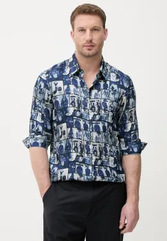 Armani Exchange camasa pentru barbati, din vascoza imagine