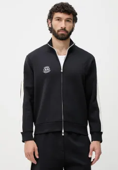 Armani Exchange hanorac cu fermoar pentru barbati, cu bumbac imagine