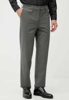 Armani Exchange pantaloni chinos pentru barbati, cu amestec de lana imagine