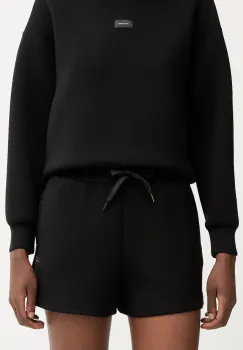 Armani Exchange pantaloni scurti pentru femei, cu vascoza imagine