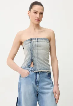 Armani Exchange pentru femei, din denim imagine