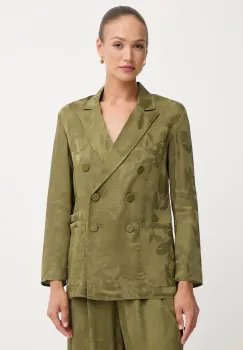 Armani Exchange sacou cu doua randuri de nasturi pentru femei, din vascoza imagine