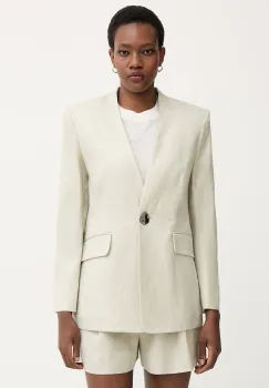 Armani Exchange sacou cu un singur rand de nasturi pentru femei, din in imagine