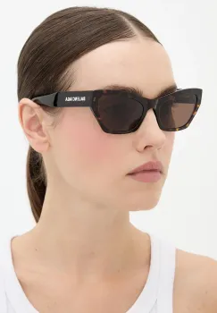 Balenciaga ochelari de soare culoarea maro, BB0447S imagine