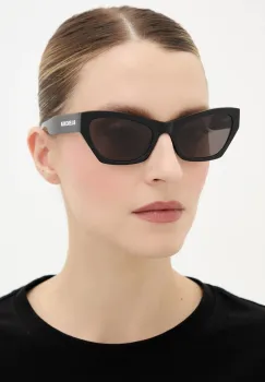 Balenciaga ochelari de soare culoarea negru, BB0447S imagine