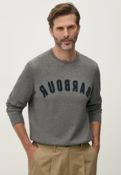 Barbour bluza barbati, culoarea gri, melanj imagine