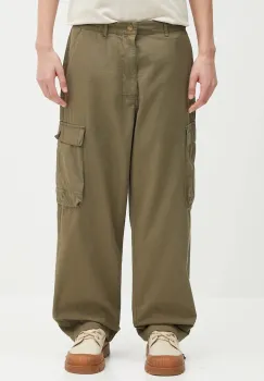 Barbour pantaloni de bumbac Barbour Westmorland Ripstop Trouser culoarea verde, cu fason cargo, MTR0762 imagine