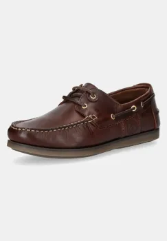 Barbour pantofi de piele Wake barbati, culoarea maro, MFO0684BR76 imagine