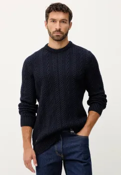 Barbour pulover de lana culoarea bleumarin, MKN1679 imagine