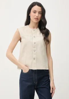 Barbour vesta cu un singur rand de nasturi pentru femei, din bumbac Daya imagine