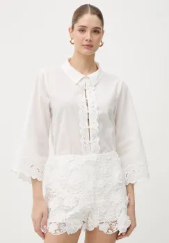 Bardot camasa pentru femei, din bumbac imagine