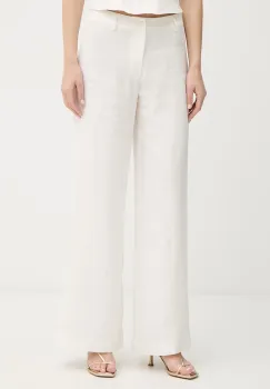 Bardot pantaloni de dama din in imagine