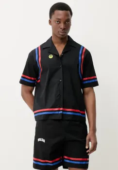 Barrow pantaloni scurti din bumbac barbati, culoarea negru, S5BWUABE093 imagine