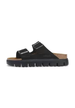 Birkenstock papuci din piele Arizona Chunky Birkenstock x Papillio femei, culoarea negru, cu platforma, 1028403 imagine