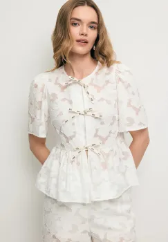 BIZUU bluza cu volane pentru femei SAVENNE imagine