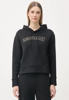 Blauer hanorac cu gluga de dama din bumbac FAYETTE imagine