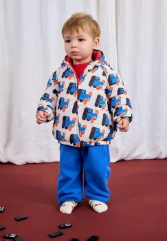 Bobo Choses geaca reversibila pentru bebelusi Doggy Mate culoarea bej, 225AB104 imagine