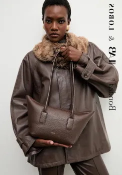 Bonded by Answear.LAB & LOBOS poseta de piele culoarea maro imagine