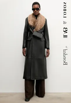 Bonded by Answear.LAB & LOBOS poseta de piele culoarea negru imagine