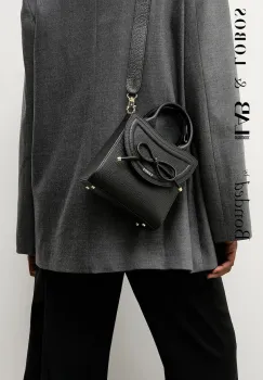 Bonded by Answear.LAB & LOBOS poseta de piele culoarea negru imagine