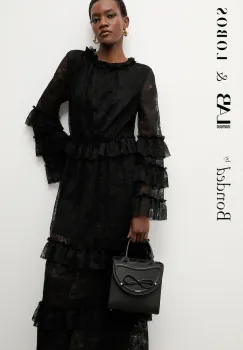 Bonded by Answear.LAB & LOBOS poseta de piele culoarea negru imagine