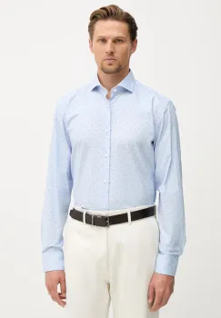 BOSS camasa din bumbac cu elastan HANK imagine