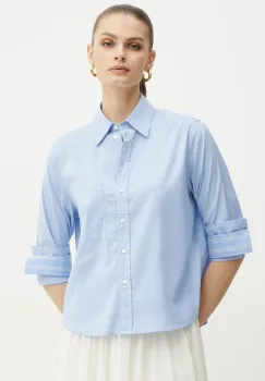 BOSS camasa femei, cu guler clasic, regular, 50531519 imagine