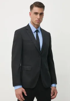 BOSS geaca de lana culoarea negru, 50469171 imagine