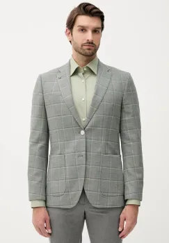 BOSS geaca de lana culoarea verde, 50545870 imagine