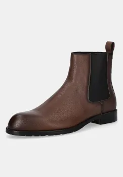 BOSS ghete chelsea de piele Tayil-L culoarea maro, 50552541 imagine