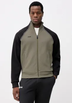 BOSS Green bluza culoarea verde, neted, 50553566 imagine