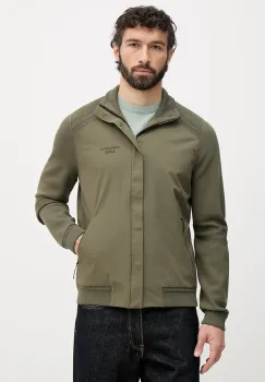 BOSS Green geaca de tranzitie barbateasca cu amestec de matase BOSS X PORSCHE imagine