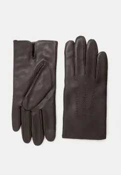BOSS manusi de piele barbati, culoarea maro, 50526681 imagine