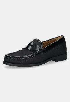 BOSS mocasini Lycia femei, culoarea negru, cu toc plat, 50536338 imagine