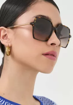 BOSS ochelari de soare femei, culoarea maro imagine