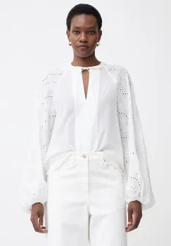 BOSS Orange bluza tip camasa pentru femei, din bumbac C Belvast imagine