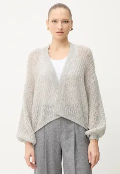 BOSS Orange cardigan din amestec de lana culoarea bej, light, 50545878 imagine